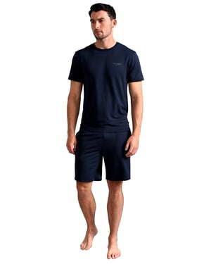 Ted Baker Pantalones Cortos de Pijama para Hombre con Bolsillos - Azul Marino