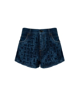 Pinko Bermudas Creativa de mujer azul oscuro