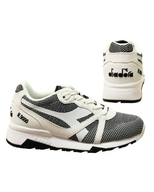 Diadora N9000 Arrowhead Mens Entrenadores blancos/negros