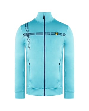 Lyle & Scott Counter Stripe Mens Light Blue Midlayer