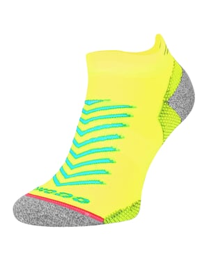 Comodo - Calcetines Hi Viz Running - Calcetines deportivos ligeros anti-ampollas - Amarillo Neón