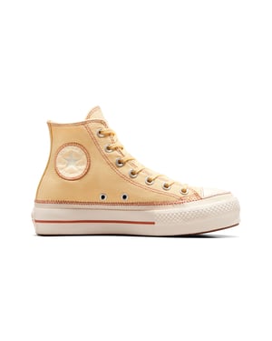 ZAP.MODA SRA CHUCK TAYLOR ALL STAR LIFT PLATFORM CONTRAST STITCHING MARRON