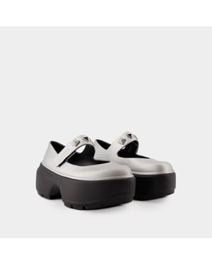 Bailarinas Stomp Mary Jane - Crocs - Sintético - Plata