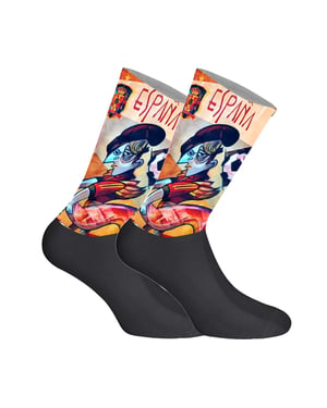 Calcetines de caña larga estampados elásticos unisex