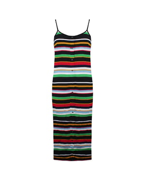 Vans Off the Wall Maneveless Striped Multicolor Womens Midi Vestido VN0005HW448