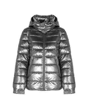Guess Chaqueta Chaqueta de bombardero de mujer Plata