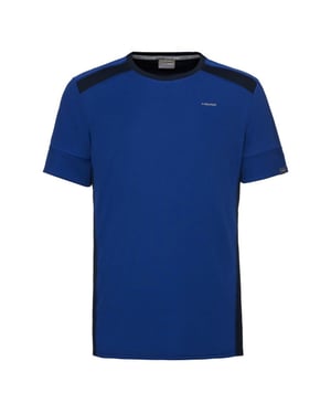 Camiseta azul de la cabeza uni para hombre