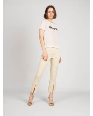 Patrizia Pepe Pantalón Mujer Amarillo