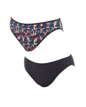 Pack-2 Braguitas Perfect Confort de algodón elástico P0A8S mujer