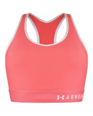 Under Armour Mid Keyhole Sujetador deportivo rosa para mujer