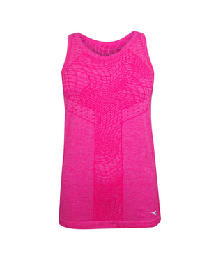 Diádora chaleco rosa para mujer sin costuras
