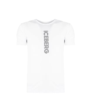 Iceberg T-Shirt C-Neck del hombre Blanco