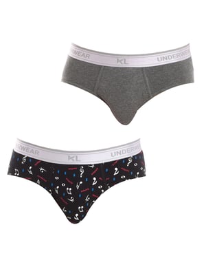 Pack-2 Slips Básicos tejido transpirable KL2014 hombre