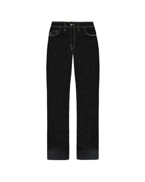Emporio armani J33 Jeans de mujer con pierna ancha de pierna regular