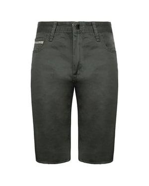 Vans fuera de la pared Covina para hombre pantalones cortos gris oscuro