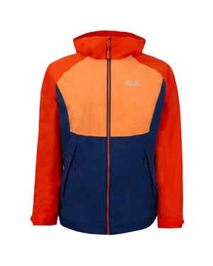Jack Wolfskin Mount Isa 3in1 Womens Navy/Brown Chaqueta