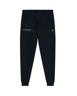 Pantalones deportivos azul marino con estampado coordinado de Lyle & Scott