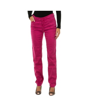 Pantalones largos de tejido elástico 6Y5J18-5N22Z mujer