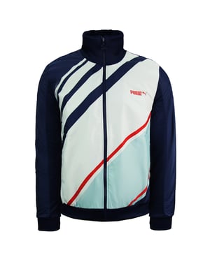 Puma Fited Orginals Track Chaqueta con cremallera de manga larga Hombre azul marino Top 550953 01