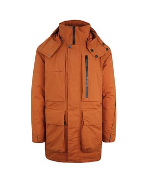 Jack Wolfskin Tech Lab Mens Brown Field Parka Parka