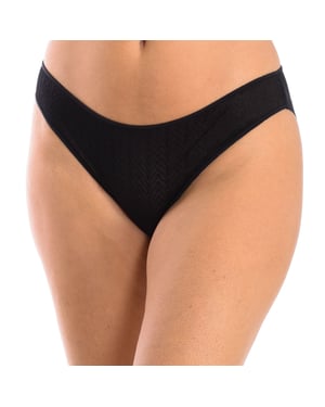 Braguita estilo bikini de micro tul con diseño de espiga para mujer, modelo 3095. Elegante, suave y con ajuste perfecto.