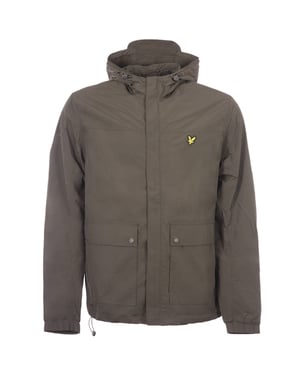 Chaqueta verde con bolsillo y capucha de Lyle & Scott