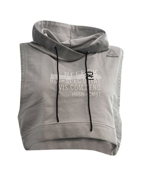 Reebok Combat Gloria sin mangas sin mangas gris Sampanidada - mujer