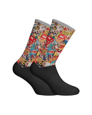 Calcetines de caña larga estampados elásticos unisex