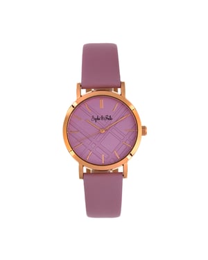 Reloj con correa de cuero Budapest de Sophie y Freda