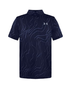 Under Armour Manga corta Coloque Navy Kids Playoff Polo Camiseta 1350170 408