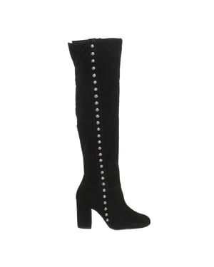 Botas de tacón de piel acabado en ante FLDAN3SUP11 mujer