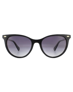 Gafas de sol polarizadas Polaroid cat eye negro gris degradado para mujer