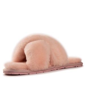 Aus Wooli Australia Pantuflas Brighton de lana de oveja para mujer