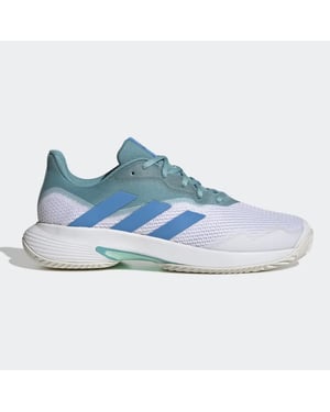 Adidas Courtjam Control de entrenadores de tenis blancos para hombres