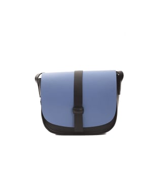 Bolso Bandolera de Cuero Azul Donatella para Mujer Pompei