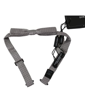 Corbata de Moño Papillon de Hombre con Lunares Grises Dolce & Gabbana