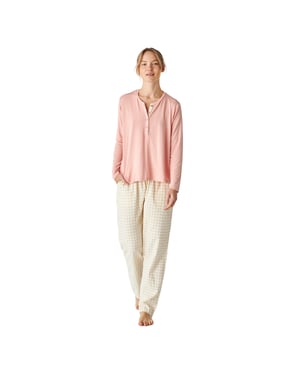 Pijama manga larga estampada JJBEP0501 mujer