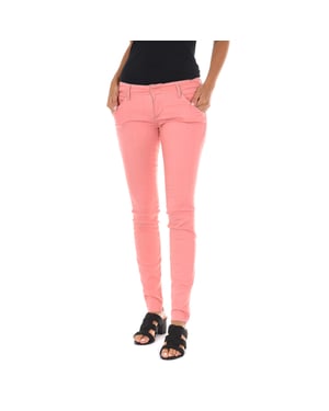 Pantalon Largo de tejido elástico 70DBF0585-G194 mujer