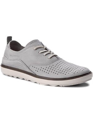 Merrell alrededor de la ciudad Aire de encaje para mujer zapatos grises