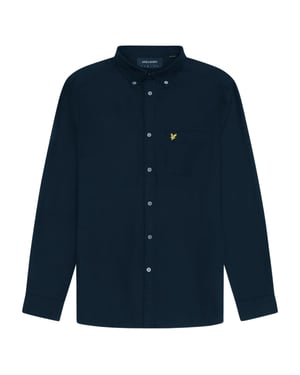 Camisa de manga larga azul marino oscuro de Lyle & Scott