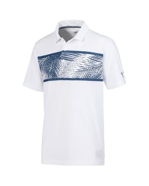 Puma Golf Drycell Rendimiento Fit Palms Polo Manga corta Hombre Top 596376 01