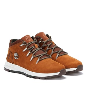 Botas Timberland Sprint Trekker Nubuck Mid para hombres en marrón óxido