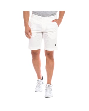 Bermuda con bajo de corte recto 67921 hombre