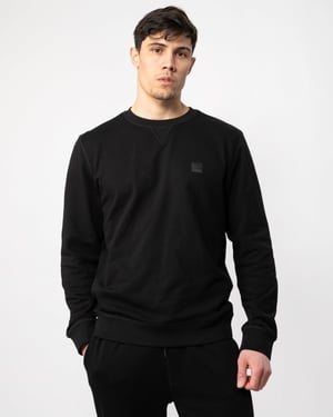BOSS Orange Sudadera de Cuello Redondo para Hombre Westart con Parche de Logotipo NOS