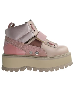 Puma x fenty plateado correa de rosa nupcial botas para mujeres