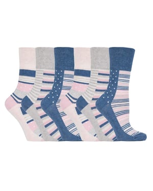 Gentle Grip - 6 Pares Calcetines No Elásticos Gentle Grip - GG132