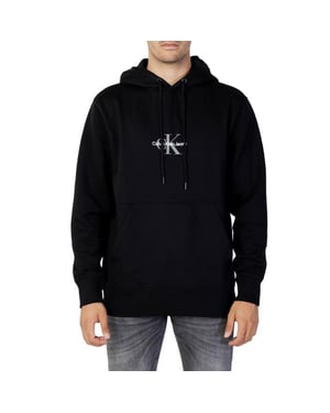Sudadera con capucha negra de Calvin Klein Jeans para hombre