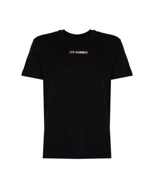 Les Hommes T-Shirt Embrodery del hombre negro