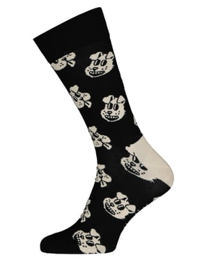Happy Socks Calcetines de algodón para perro - Negro