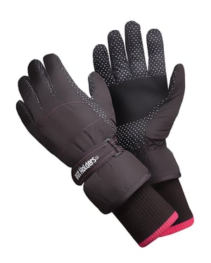 Guantes de esquí de invierno térmicos, impermeables, acolchados y aislantes para mujer
